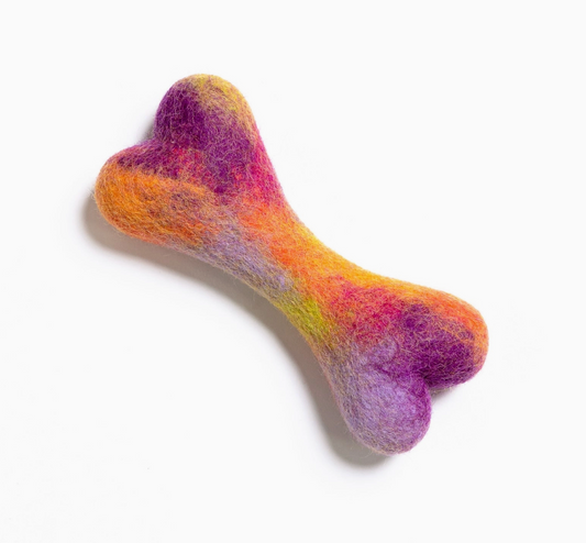 Awoo | Bone Felt Wool Dog Toy