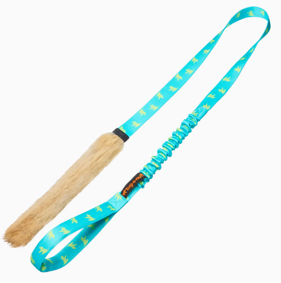 Tug-E-Nuff | Rabbit Fur Bungee Chaser | Responsibly Sourced | Tug-E-Nuff
