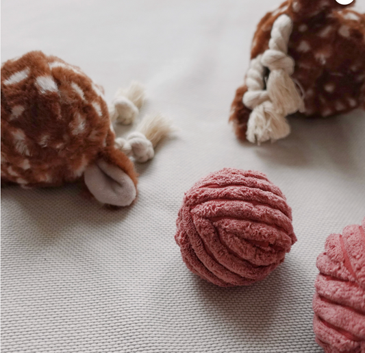Lambwolf Collective | Fawn POP Enrichment Squeaky Ball Dog Toy