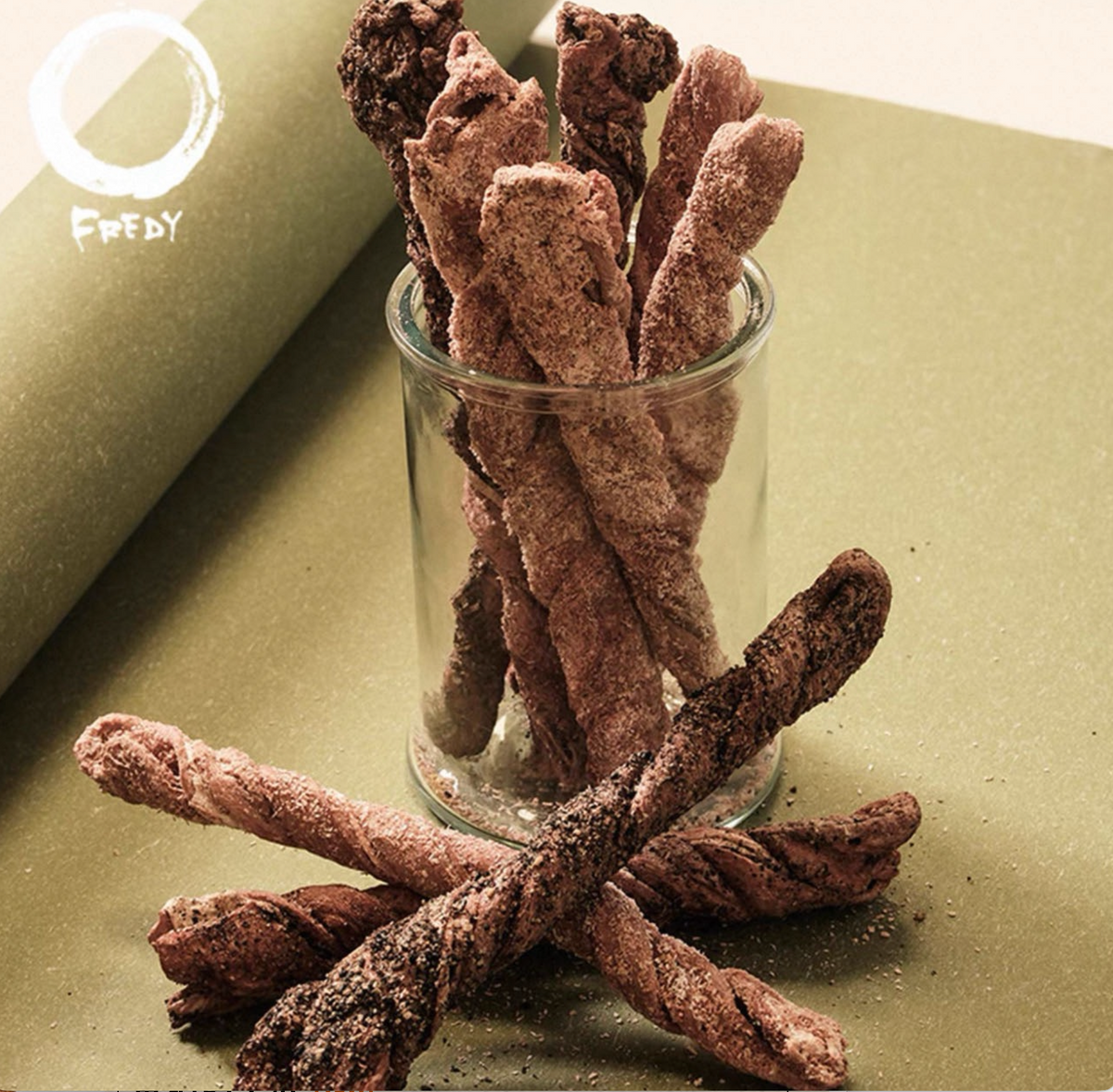 Fredy | Horse Esophagus Twists with Black Sesame & Coconut – 2 Pack
