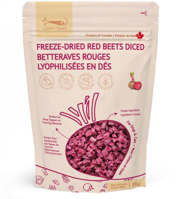 Loopy Paws | Freeze-Dried Red Beets Diced