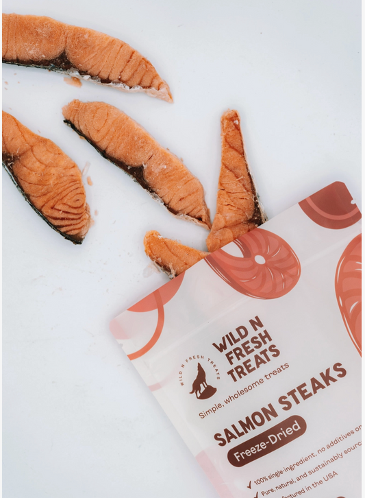 Wild n Fresh | Freeze-Dried Salmon Steaks 3 oz