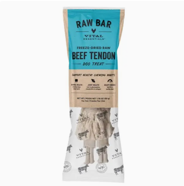 Vital Essentials | Raw Bar Freeze-Dried Raw Beef Tendon Dog Treat – 1.76 oz