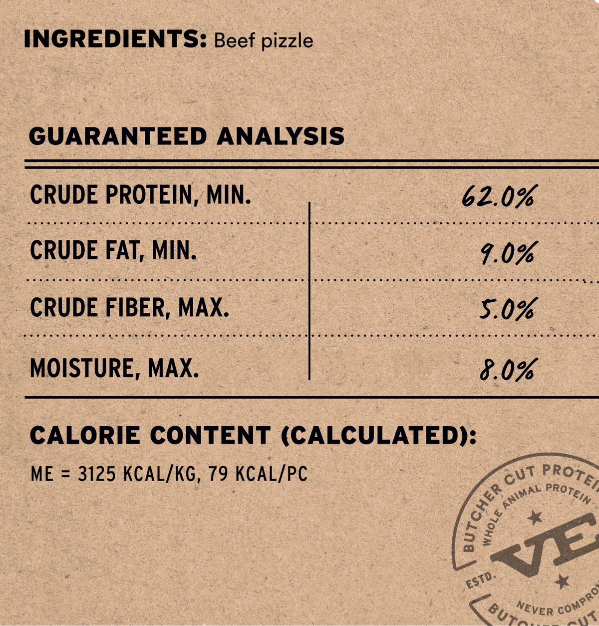 Vital Essentials|  Raw Bar Freeze-Dried Raw Bully Stick Dog Treat – 1.4 oz