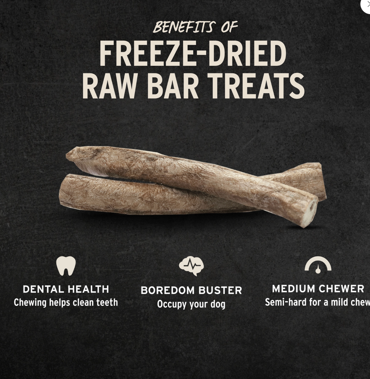Vital Essentials|  Raw Bar Freeze-Dried Raw Bully Stick Dog Treat – 1.4 oz