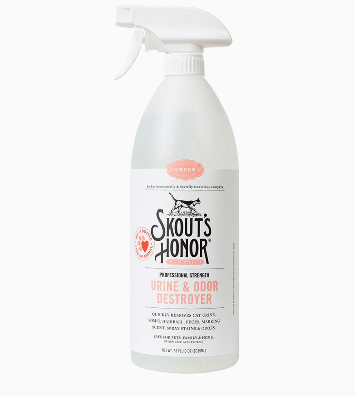 Skout’s Honor | Professional Strength Cat Urine &amp; Odor Destroyer – 35 oz