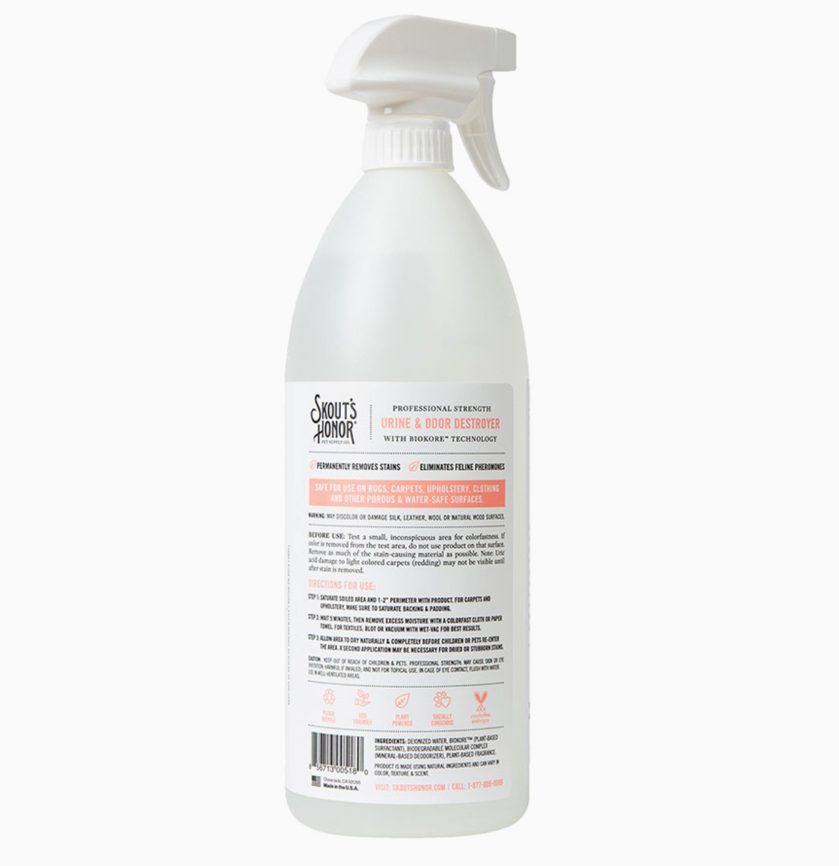 Skout’s Honor | Professional Strength Cat Urine &amp; Odor Destroyer – 35 oz