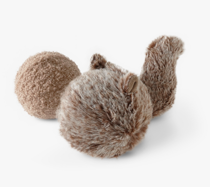 Lambwolf Collective | Squirrel Pop | Enrichment Dog Toy |  Squeaky Ball  -Small