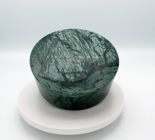 Studio Animaux | Marble Pet Bowl – Indian Dark Green – Small