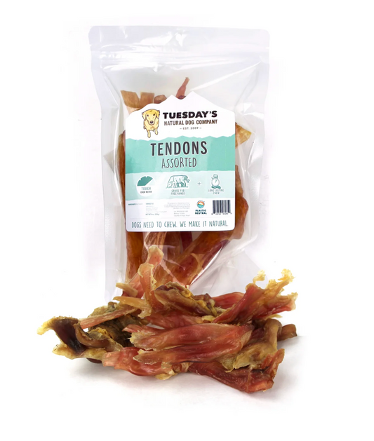 Tuesday’s Natural Dog Company |  Assorted Beef Tendons – 8 oz
