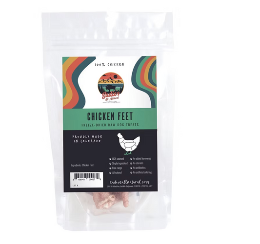 Sadie’s All Natural |  Freeze-Dried Raw Chicken Feet – （contains 5 pieces/bag）