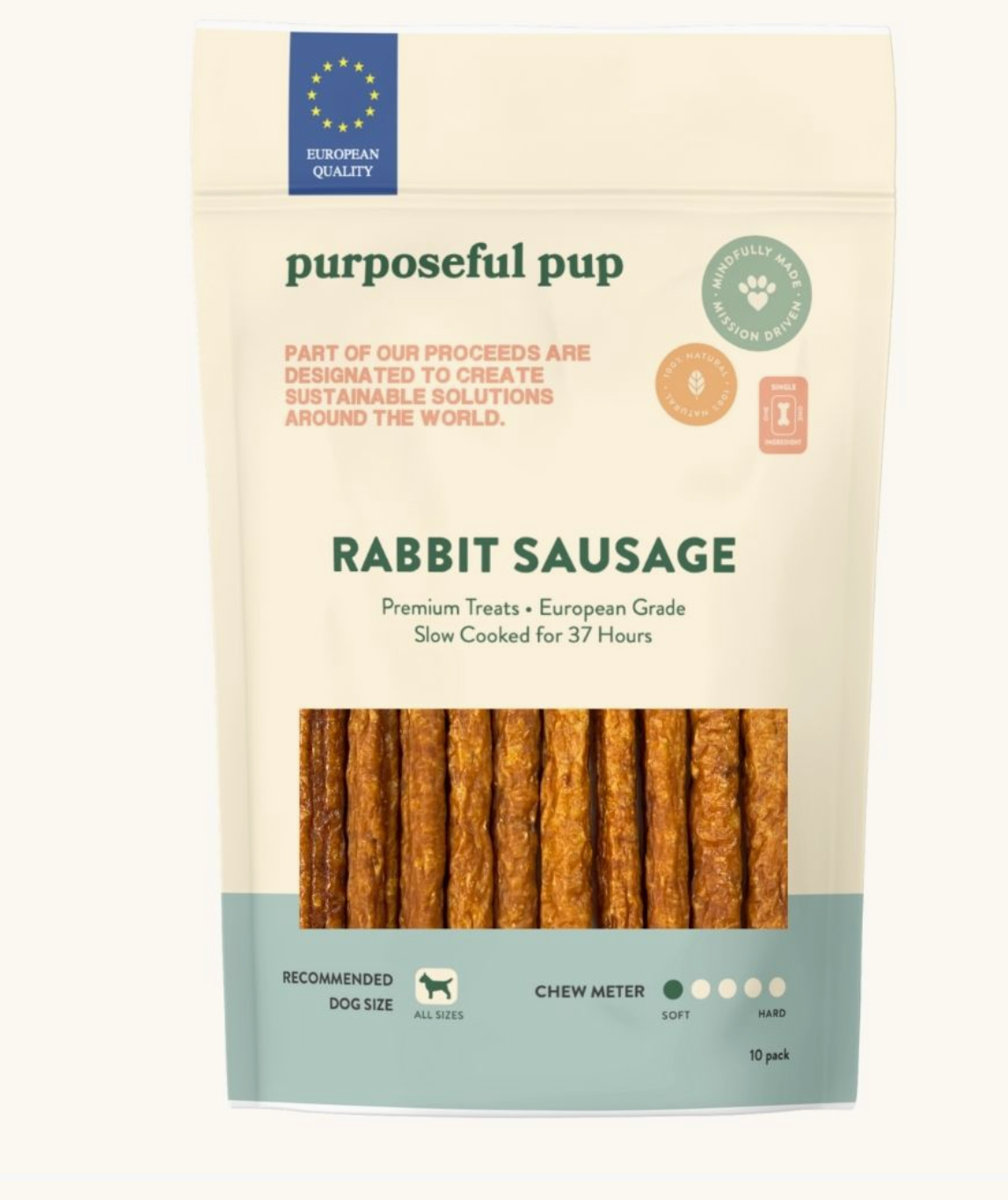 Purposeful Pup|  Rabbit Sausage