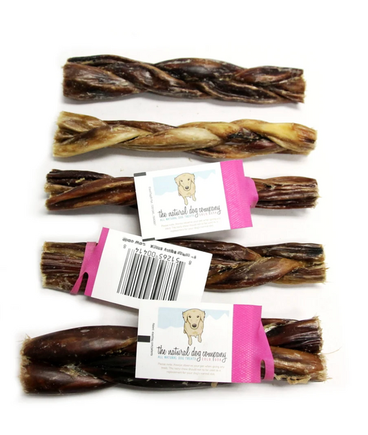 Tuesday’s Natural Dog Company |  6" Braided Gullet Sticks – 3 Pack