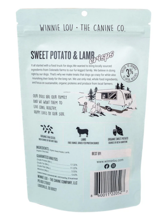 Winnie Lou | Sweet Potato &amp; Lamb Crisps  2.5 oz