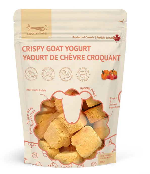 Loopy Paws | Crispy Goat Yogurt – Strawberry &Pumkim