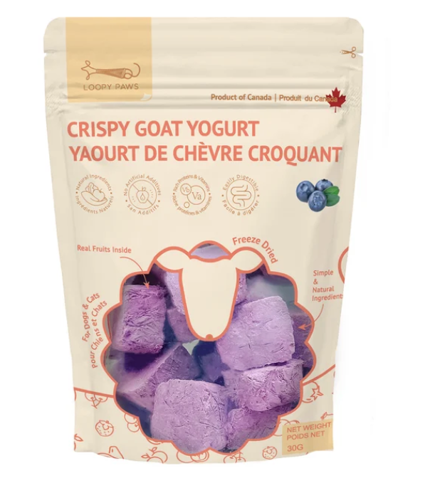 Loopy Paws | Crispy Goat Yogurt – Blueberry