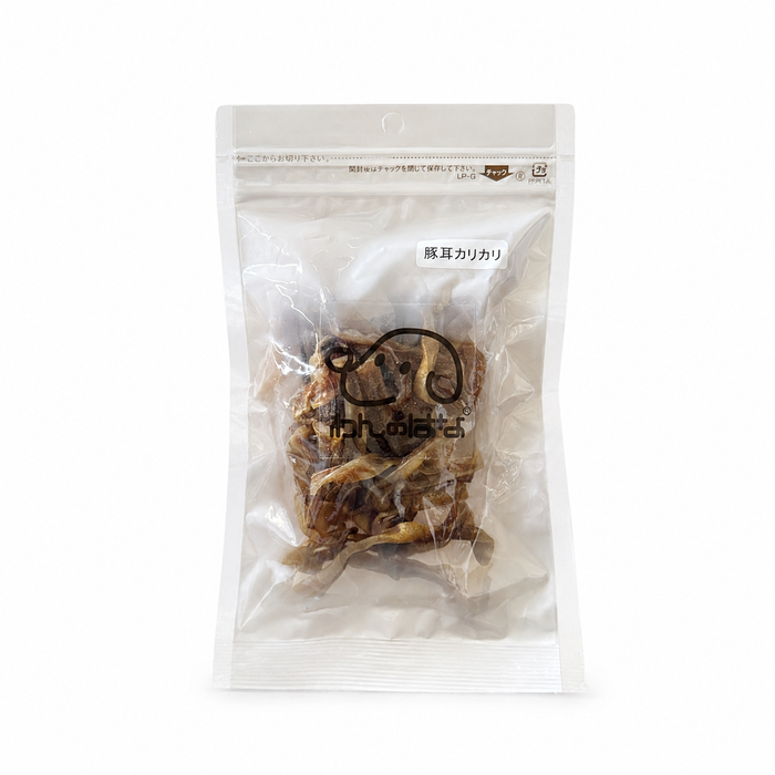 WannoHana | Crunchy Pig Ear Small-Cut Dog Treats –