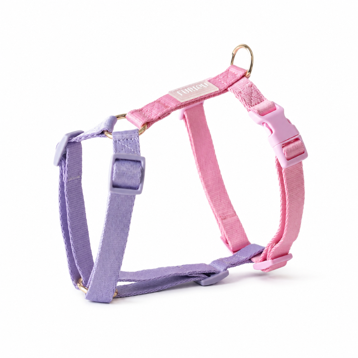 FURLOU | Lavender &amp; Pink Dog Harness – XS