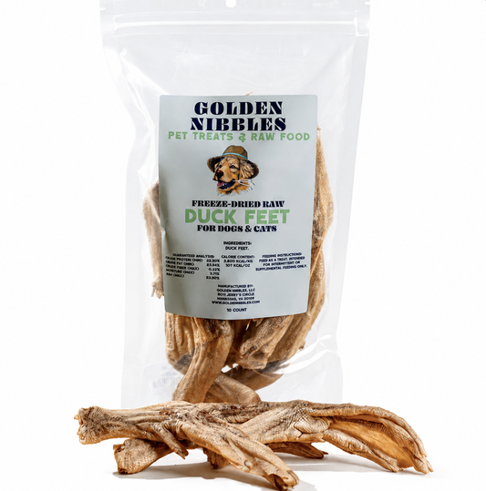 Golden Nibbles | Freeze-Dried Raw Duck Feet