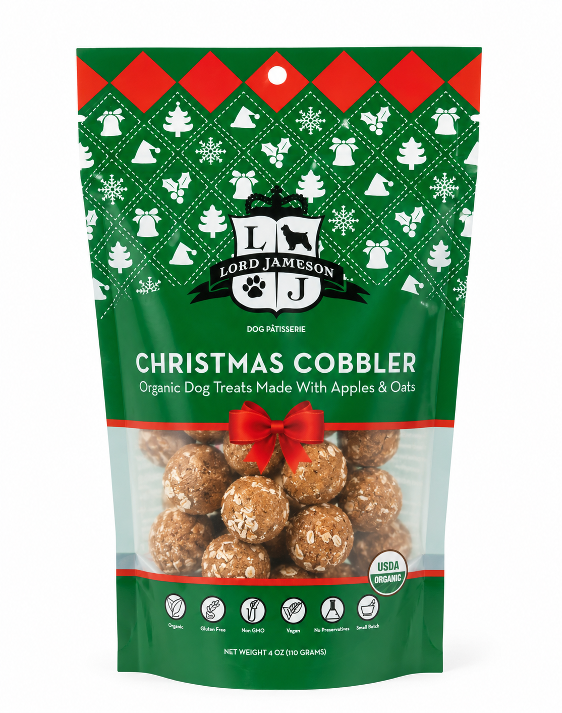 Lord Jameson | Holiday Christmas Cobbler Organic Dog Treats