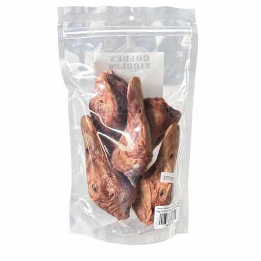 Golden Nibbles | Freeze-Dried Raw Duck Heads